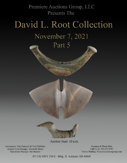 David Root Artifact Auction #5 - Premiere Auctions