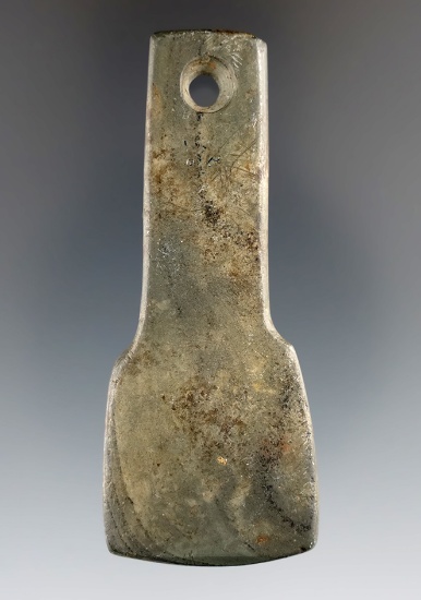 3" Miniature Hopewell Shovel Pendant made from Banded Slate, Licking Co., Ohio. Pictured!