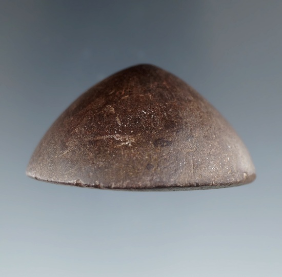 1 3/4" Woodland Hematite Cone found in Twin Twp., Ross Co., Ohio. Ex. Hugh Benner Collection.