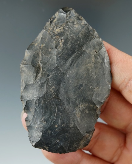 2 7/8" Coshocton Flint Paleo Knife found in Ohio.