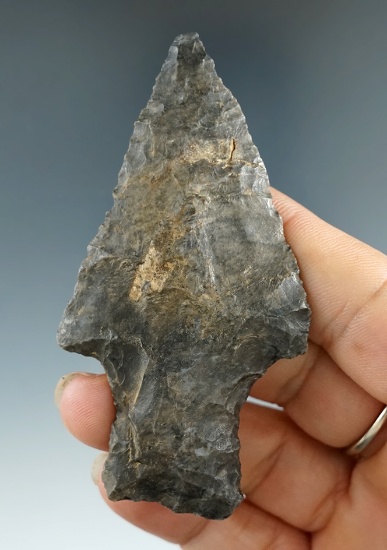 3 1/4" Ashtabula found in Holmes Co., Ohio made from Coshocton Flint.