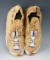 Pair of mid-1900s beaded moccasins, 9 3/4