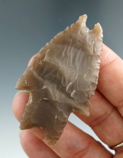 2 5/16" Double Tip Pedernales made from Edwards Plateau Chert, found in Kimble CO., Texas.