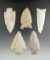 Set of 5 Assorted Arrowheads found in the Illinois/Missouri area, largest is 2 3/4