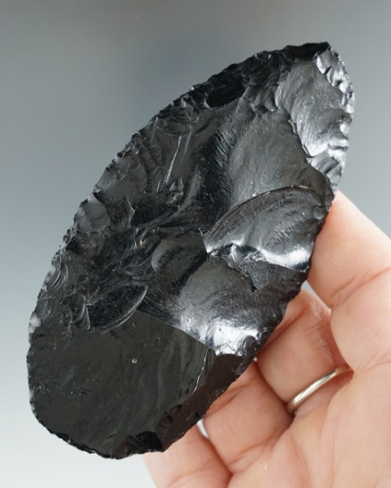 3 3/4" nicely made obsidian Cascade Blade found in Lake Co., Oregon in the early 1950s.