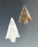 Pair of Walulla points found near Fountain Bar, Washington.