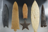 Set of six replica casts of famous artifacts - largest is 9 5/8