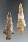 Pair of Chilcotin Plateau points found near the Columbia River, Roosevelt Washington.