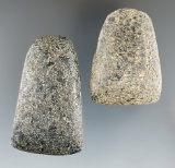 Pair of hardstone Adzes is found in Ohio, largest is 2 5/8