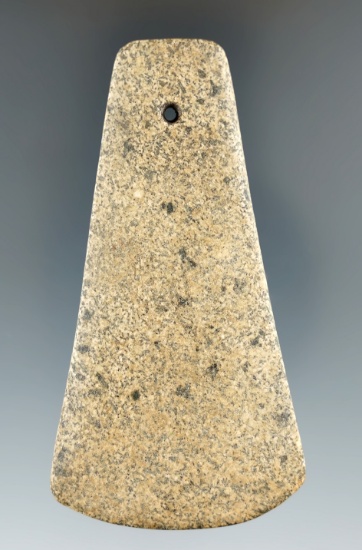 3 3/8" hardstone Trapezoidal Pendant found in Indiana. Comes with a Davis G-10 COA.
