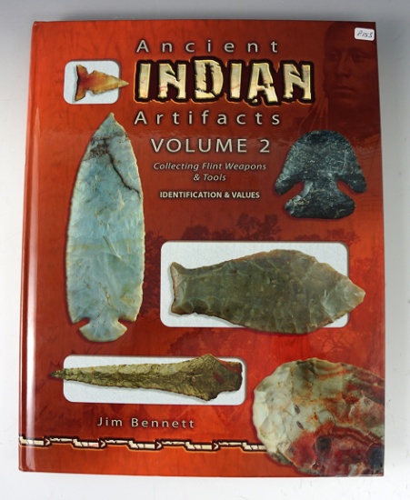 Hardcover book: "Ancient Indian Artifacts volume 2" by James R. Bennett. New condition