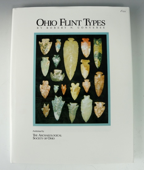 Hardcover book: Ohio Flint Types" by Robert Converse in new condition.