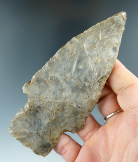 4 3/4" Flint Ridge flint late Adena Knife found in Ohio.