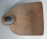 Early hand-forged iron hoe in excellent condition.