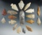 Group of 18 assorted arrowheads in nice condition found in Texas and Oklahoma. Largest is 3 1/8