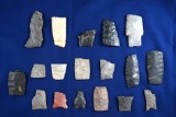 Large group of mostly Paleo and transitional bases and midsections - Richland Co., Ohio.