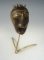 Very old African gold weight made from brass with stand. Weight measures 2 3/4