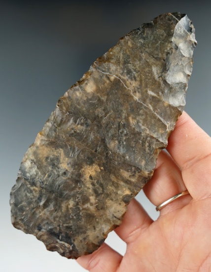 4 11/16" Paleo Blade made from heavily patinated Coshocton Flint found in Richland Co., Ohio.