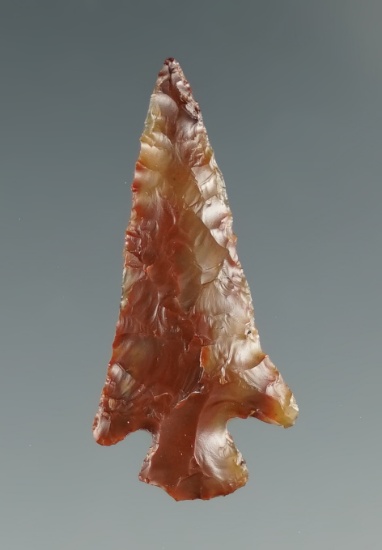 1 3/16" Rose Spring made from translucent caramel Agate. Found near the Columbia River, OR.