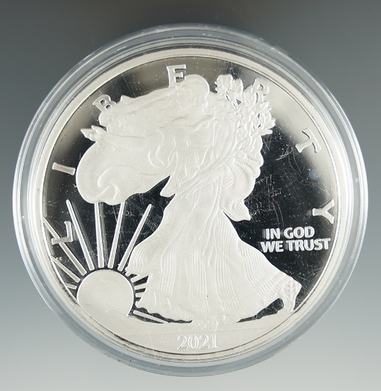 2021 One Quarter Pound .9999 fine Silver (copy of Eagle)