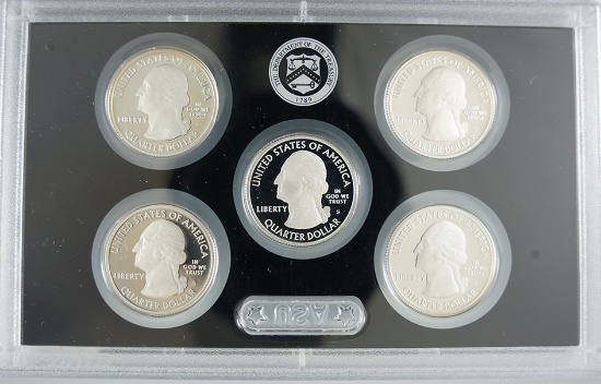 2016-S Silver Proof Quarter Set (no box)