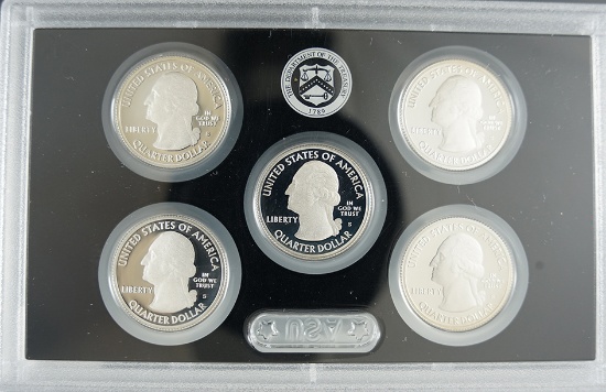 2015-S Silver Proof Quarter set (No box)