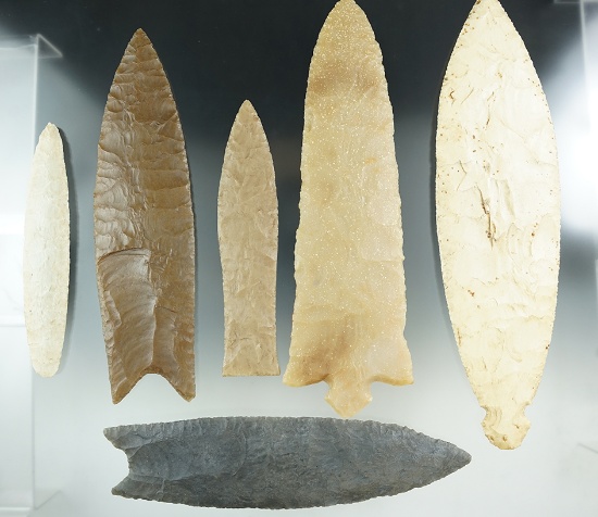 Set of six large casts of famous artifacts, largest is 9 5/8".