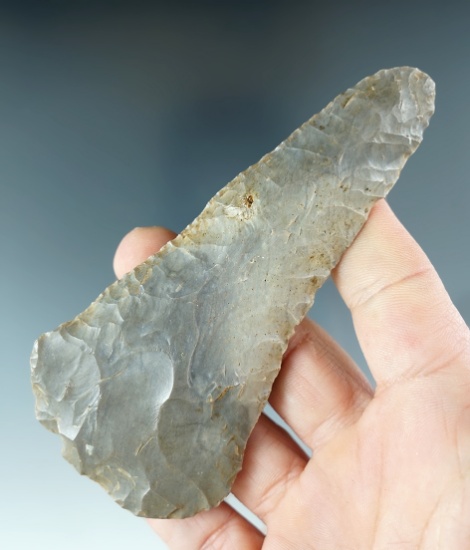 4 1/4" Nicely flaked Paleo Knife found in Indiana.