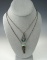 Vintage  Southwestern jewelry:  pair of uniquely crafted necklaces - largest pendant measures 1 1/2