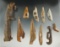 Group of 10 assorted bone and ivory Inuit artifacts, largest is 5 3/4