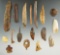 Group of 17 assorted Inuit bone and ivory artifacts, largest is 2 3/4