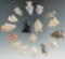 Group of 17 Assorted Southwestern U.S. Arrowheads, largest is 1 1/16