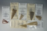 Group of seven casts for display of incredible Texas area artifacts. Comes with the original info ca