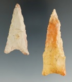 Pair of Daltons - both made from Crowley's Ridge Cobble Chert, found in Arkansas. COA's.