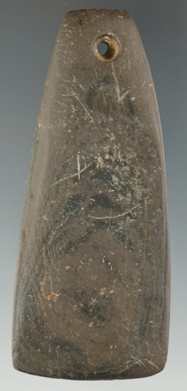3 3/8" Trapezoidal Pendant found in Marion Co., Ohio. Ex. Ray Jordan (#537) and David Root.