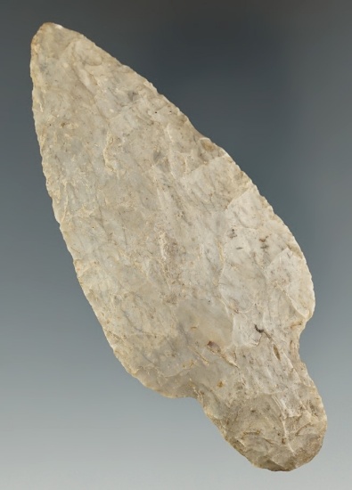 Nicely styled 3 7/8" Coshocton Flint Adena found in Ohio.
