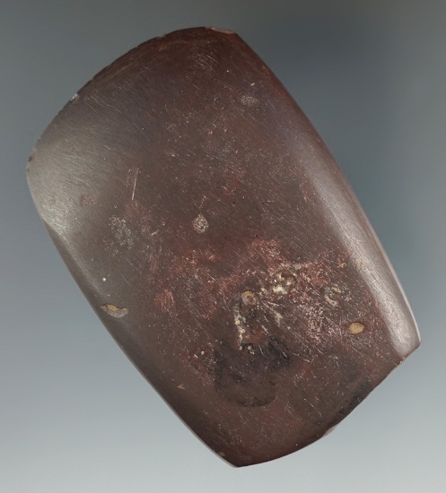 Excellent polishing craftsmanship on this 3" Hematite Celt found in Scioto Co., Ohio.