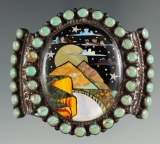 Vintage Southwestern jewelry: incredible craftmanship on this beautiful wrist cuff