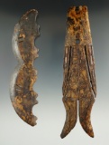 Set of carved ivory artifacts recovered by an Inuit native in Alaska. Includes a photo of the finder