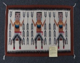 29 x 22 Yei Rug woven by Ramona Garfield of Shiprock, New Mexico.