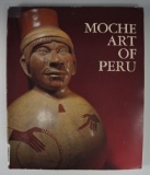 Softcover book Moche part of Peru with many fine illustrations.
