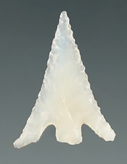 3/4" Columbia Plateau made from clear white Agate. Found near the Columbia River, Oregon.