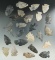 Group of 25 assorted Archaic points found in Holmes Co., Ohio by Larry Polin.