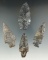 Set of four assorted Coshocton Flint artifacts found in Hillsdale Co., Michigan.
