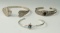 Set of three bracelets. The largest is stamped 