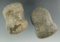 Pair of Grooved Hammerstones in very nice condition. Found in Lenawee Co., Michigan.