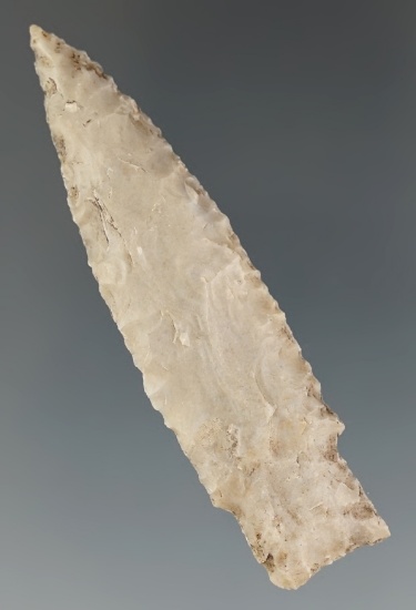 2 5/8" Darl made from gray Flint, found in Bell Co., Texas.