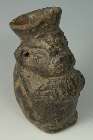 Rare! Miniature 2 1/2" Pre-Columbian Chimu culture miniature pottery vessel found in Peru.