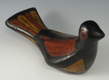 Beautifully crafted folk art contemporary bird made from pottery. 8