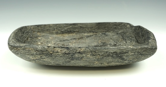 7 3/4" long by 4 1/2" wide Steatite dish found in Northern California.